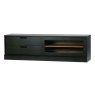 James TV Unit Wood Black Unassembled 