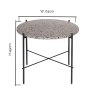 Vayen Coffee Table Terrazzo Grey Unassembled 49 x 63 x 63cm