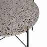 Vayen Coffee Table Terrazzo Grey Unassembled 49 x 63 x 63cm