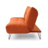 Kruger 3 Seater Sofa Bed Fabric Orange