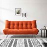 Kruger Sofa Bed Fabric Orange