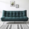 Kruger 3 Seater Sofa Bed Fabric Teal Lifestyle