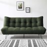 Kruger 3 Seater Sofa Bed Fabric Green
