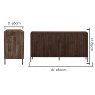 WOOOD Gravure Sideboard Brown 