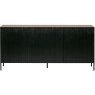 WOOOD Gravure Sideboard Natural With Black Doors 