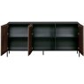 WOOOD Gravure Sideboard Black With Brown Doors 