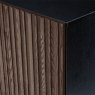 WOOOD Gravure Sideboard Black With Brown Doors 