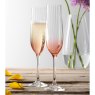Galway Crystal Erne Champagne Flute Glass Blush (Set Of 2) 
