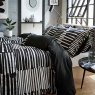 Stick Stack Duvet Cover Set Single Black 