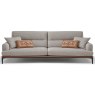 Egoitaliano Feng 3.5 Seater Sofa With Extending Backrest Microfibre