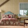 Honeysuckle & Tulip Reversible Double Duvet Cover Set Red & Gold