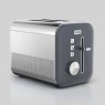 High-Gloss 2 Slice Toaster Grey