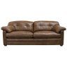 Bailey 3 Seater Sofa Byron (S) Leather In Byron Tumble Weed