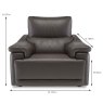 Natuzzi Editions Brama Armchair Leather Category 15 Measurements