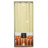 Wax Dinner Candles (Set of 12) Ivory 25cm Packaging