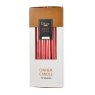Wax 25cm Dinner Candle (Set of 12) Red