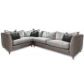 Alexander & James Haven 4+ Corner Sofa RHF Leather & Fabric Mix