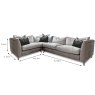 Alexander & James Haven 4+ Corner Sofa RHF Leather & Fabric Mix Measurements
