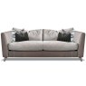 Alexander & James Haven 4 Seater Sofa Leather & Fabric Mix