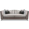 Alexander & James Haven 4 Seater Sofa Leather & Fabric Mix