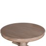 Georgia 6 Person Round Dining Table Rustic Brown Table Top
