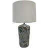 Delia Table Lamp Large Grey With White Shade