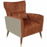 Helena Armchair Fabric Rust