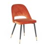 Brianna Dining Chair Fabric  Rust