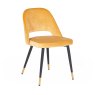 Brianna Dining Chair Fabric Mustard