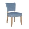 Duke Dining Chair Fabric Blue 