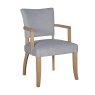 Duke Arm Chair Fabric Light Grey