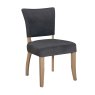 Duke Dining Chair Fabric Dark Grey