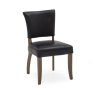 Duke Dining Chair Leather Ink Blue