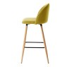 Nissa High Barstool Fabric Mustard