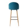 Nissa High Barstool Fabric Blue