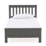 Willow Single (90cm) Bedstead Pine Grey Front View