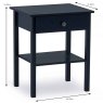 Willow 1 Drawer Bedside Locker Blue