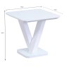 Rafael Side/Lamp Table White Gloss