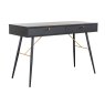 Barcelona 2 Drawer Console Desk Black and Copper