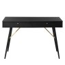 Barcelona 2 Drawer Console Desk Black and Copper