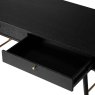 Barcelona 2 Drawer Console Desk Black and Copper