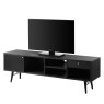 Barcelona Wide TV/Entertainment Unit Black & Copper