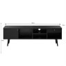 Barcelona TV/Entertainment Unit Black & Copper