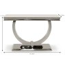 Arianna Console Table Stainless Steel & Cream Marble Effect Top Measurement