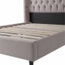Molly Double (135cm) Bedstead Fabric Champagne Slats