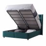 Molly Super King (180cm) Ottoman Bedstead Fabric Green Open