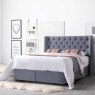 Molly King (150cm) Ottoman Bedstead Fabric Grey Lifestyle