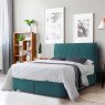 Leah Super King (180cm) Ottoman Bedstead Fabric Green Lifestyle