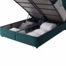 Leah Super King (180cm) Ottoman Bedstead Fabric Green Close Up