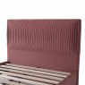 Leah Double (135cm) Bedstead Fabric Blush Headboard